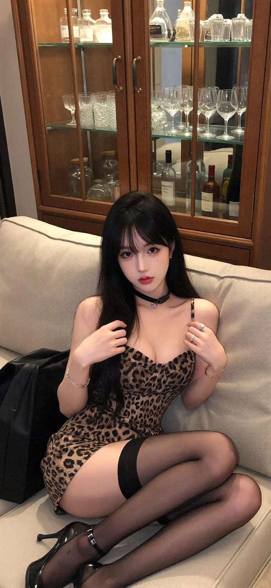 豹纹穿搭，一整个被辣住