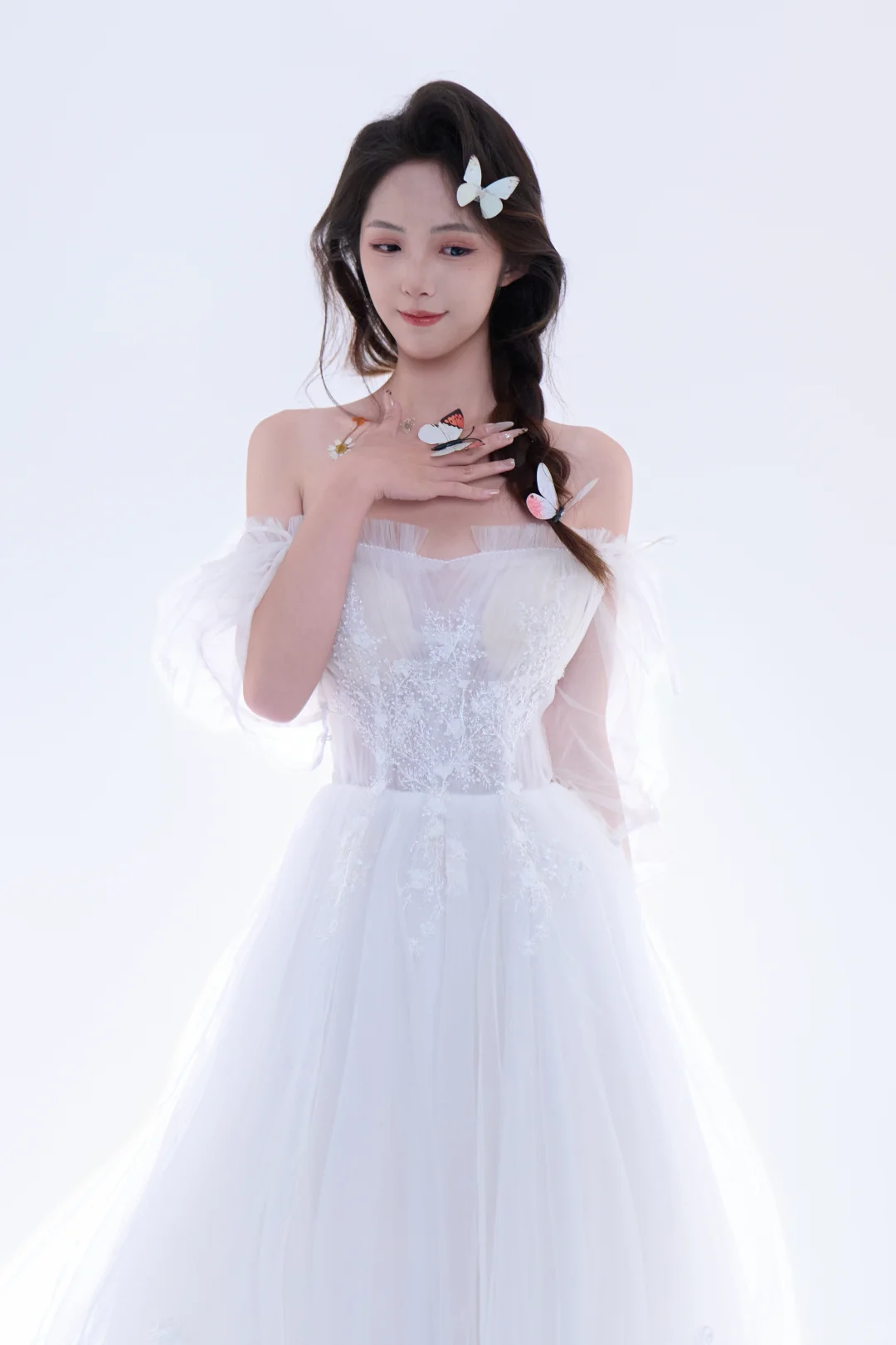 拍到了一位顶级模特