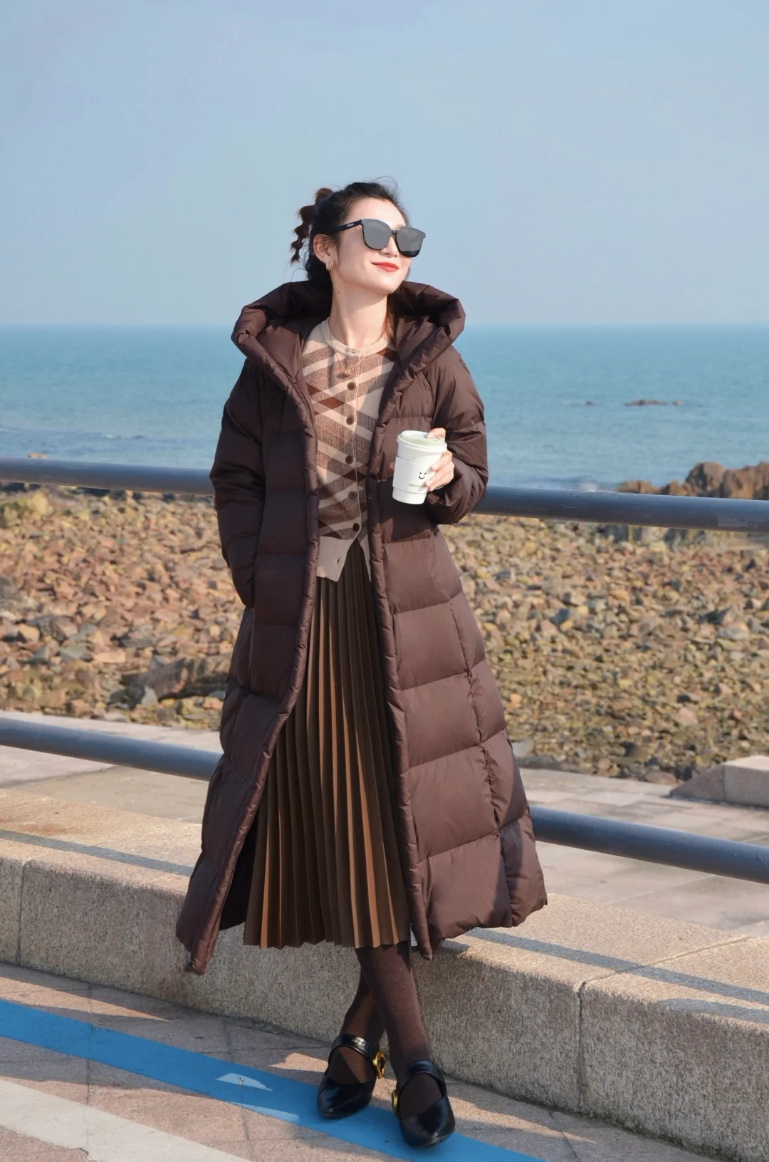 冬日海边|蓝色棕色好配啊