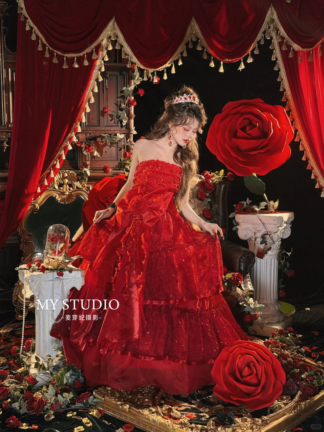 迷失在花园的玫瑰公主🥀油画少女写真