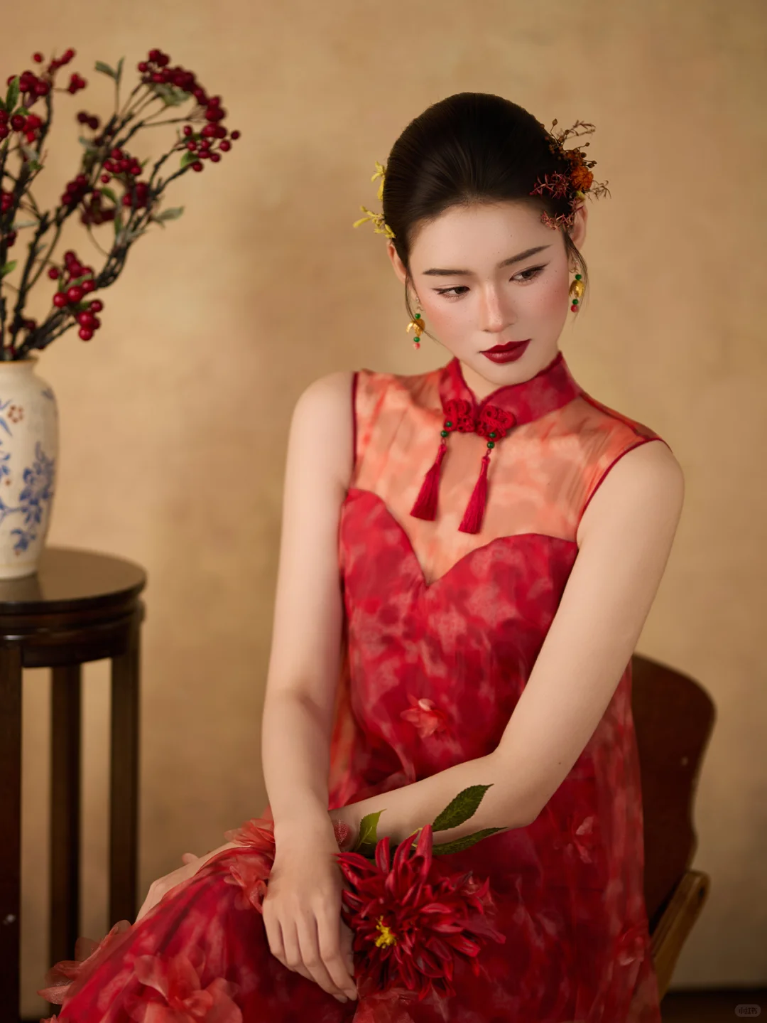 总会迷恋一件红裙｜娇艳热情的绽放🥀