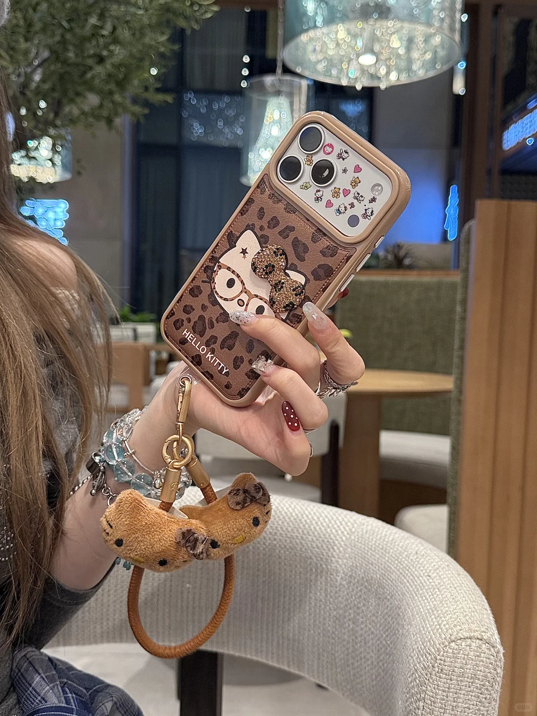 辣妹预警*♡+*.轻朋克亚亚感豹纹kitty好酷辣