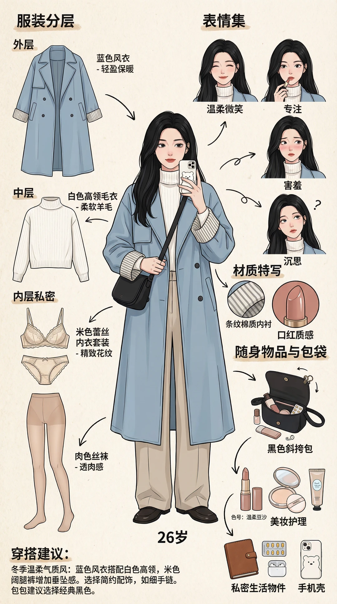 冬日温柔穿搭，松弛感直接戳中我心巴✨