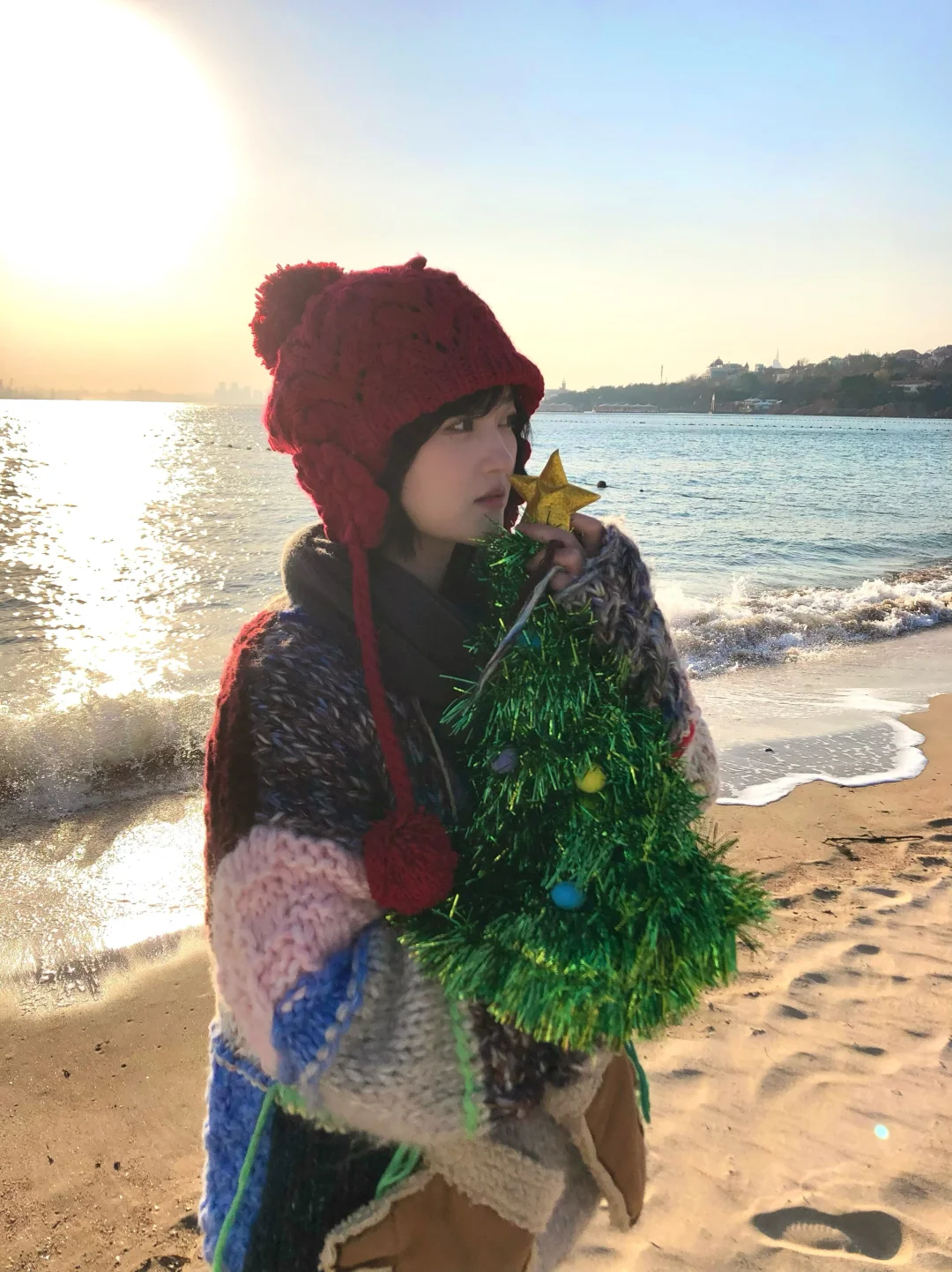 海边的圣诞氛围感🎄 | 青岛陪拍