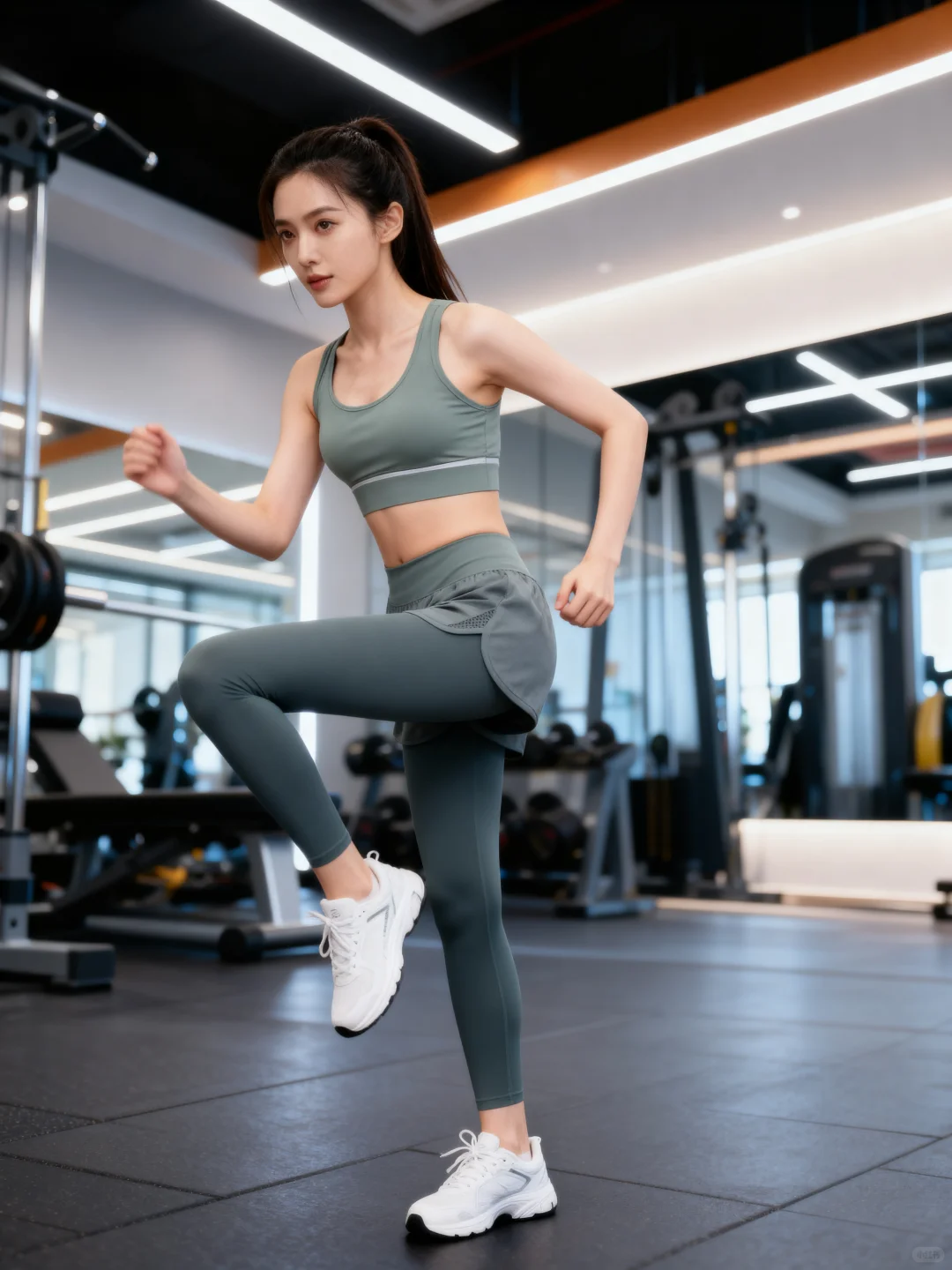 被追问的健身裤！假两件的设计太方便了！