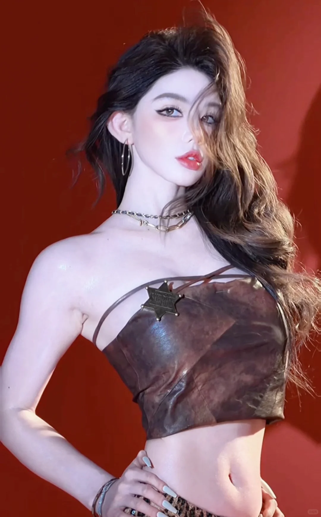 豹纹和红色的适配度