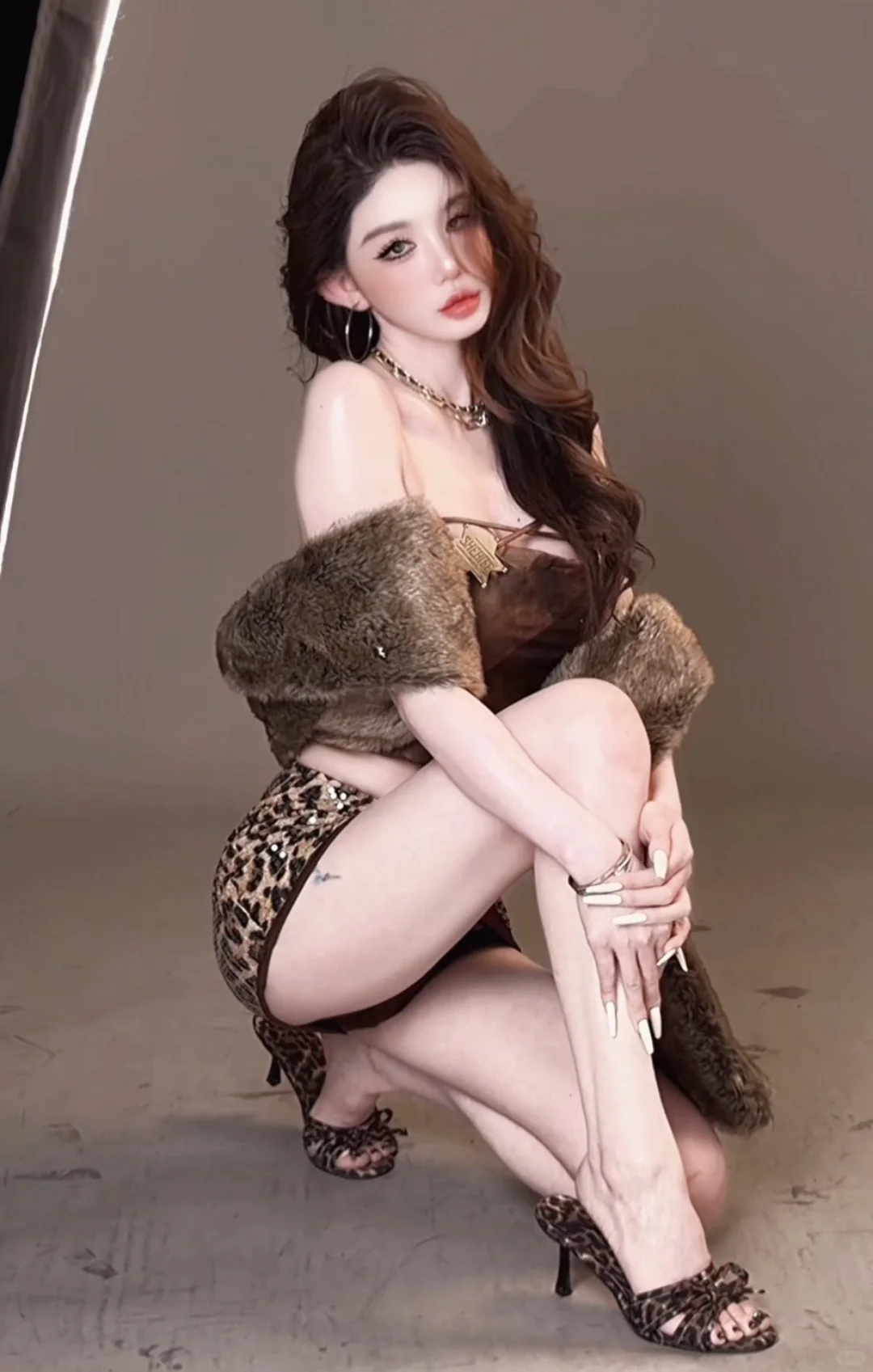 豹纹和红色的适配度