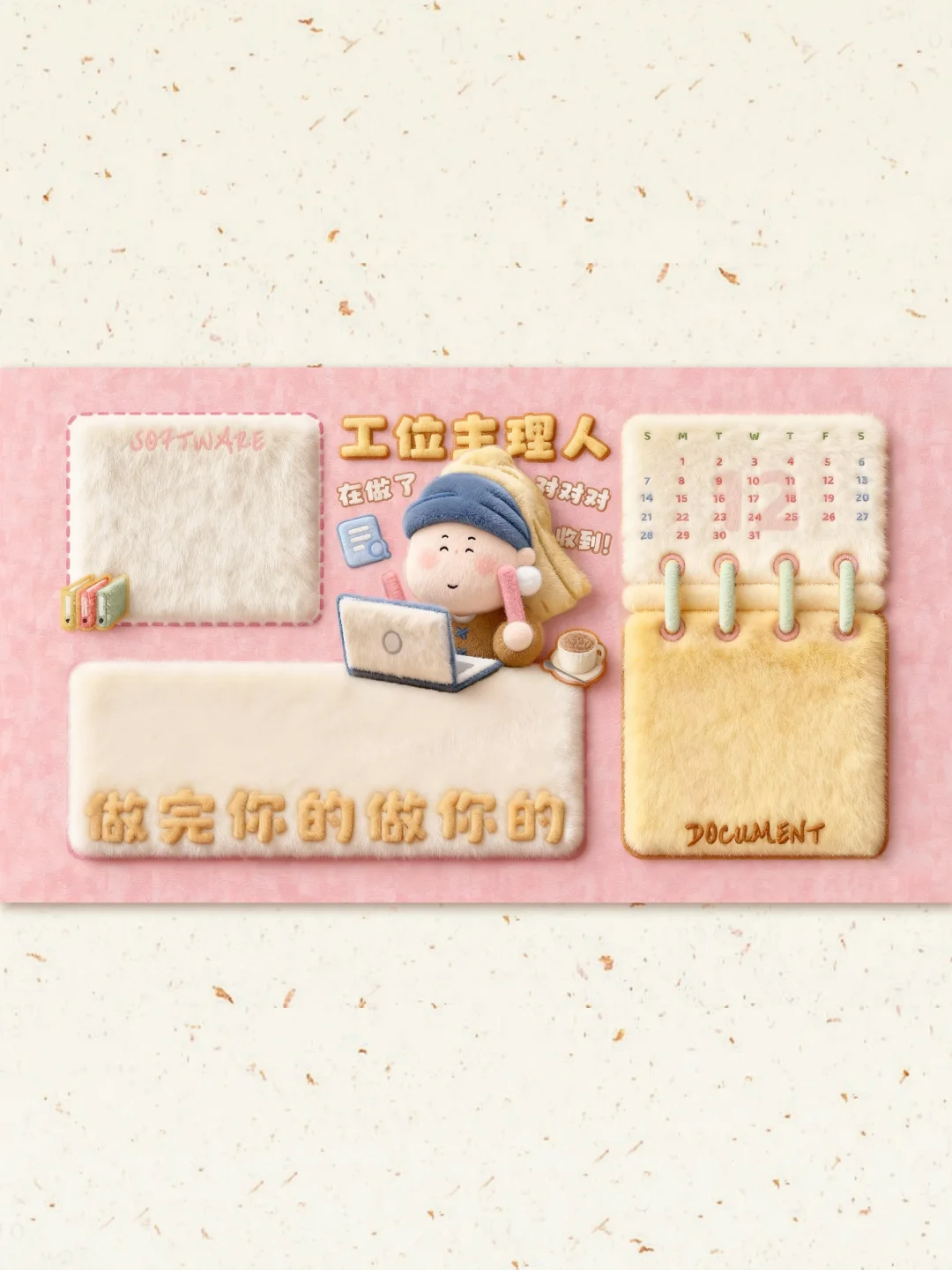 月半艺术家|工位生理人 做完你的做你的