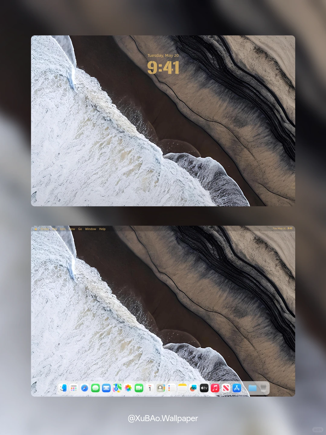 A2585 | 4k壁纸 | 沧波漫卷黑沙洲