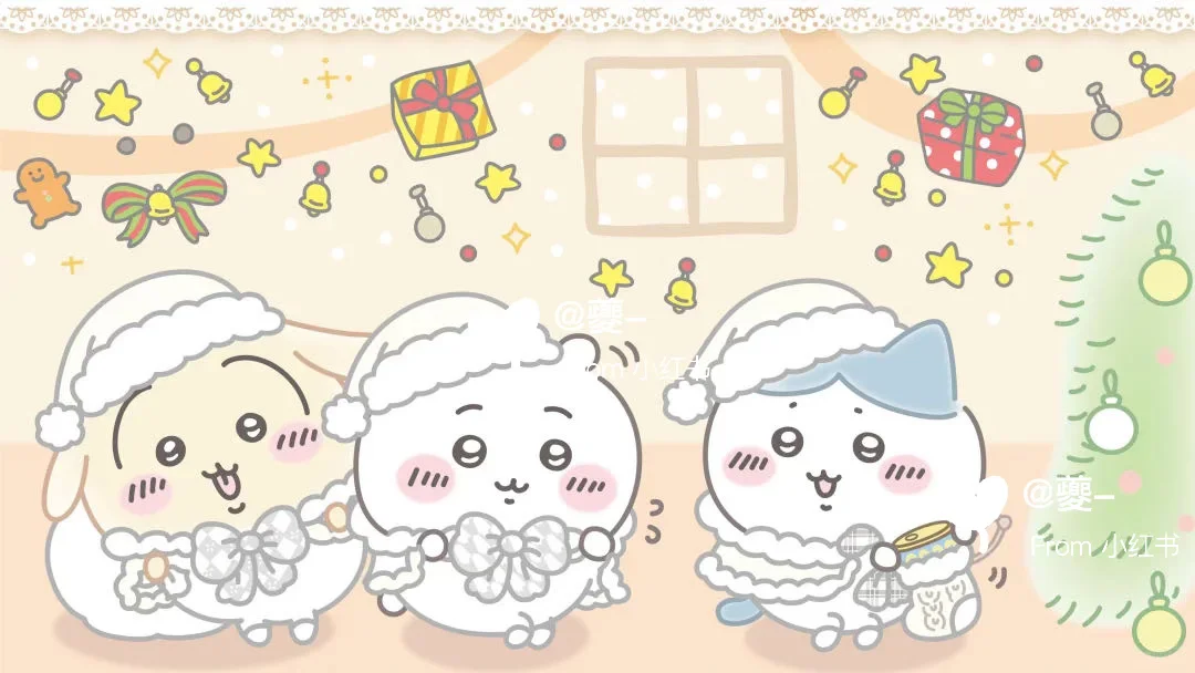 12.09 电脑壁纸｜Chiikawa｜白色圣诞节🔔