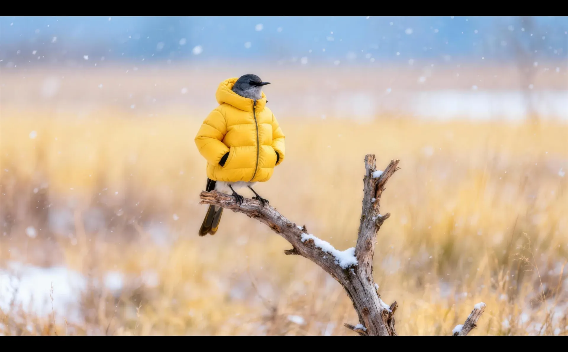 高清壁纸｜下雪了记得加衣服
