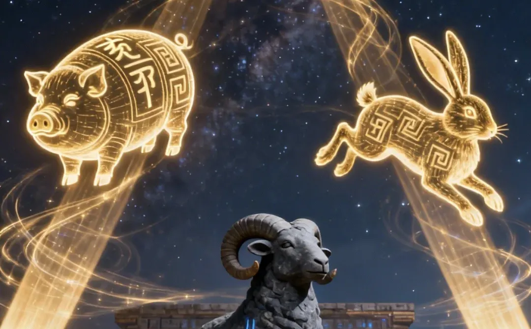 2026年新款生肖壁纸 || 三羊合泰