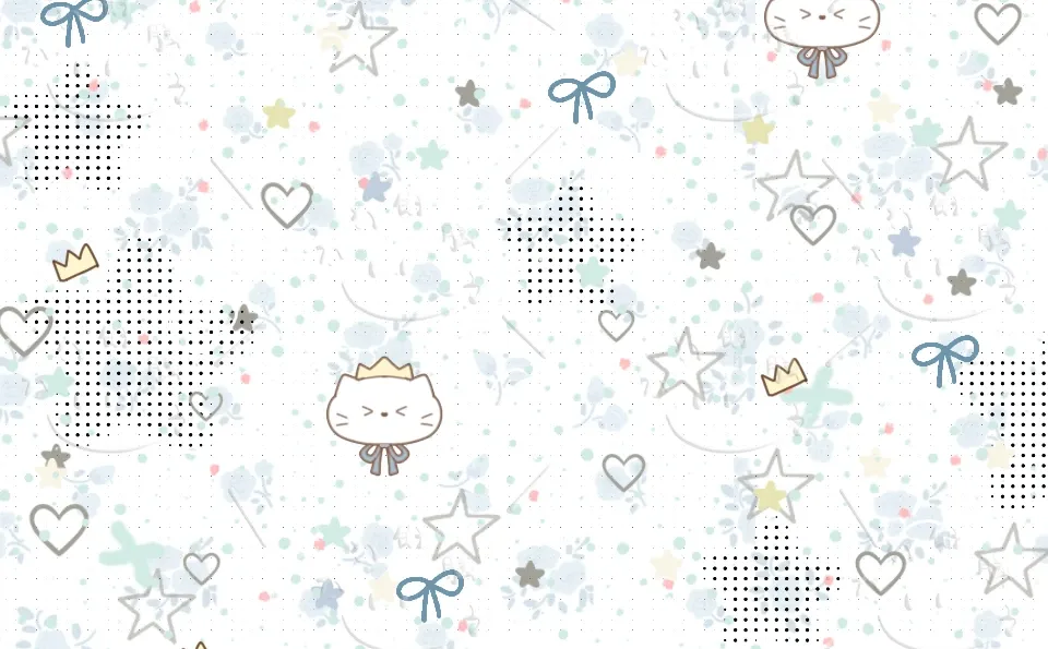 可爱星星动物壁纸～