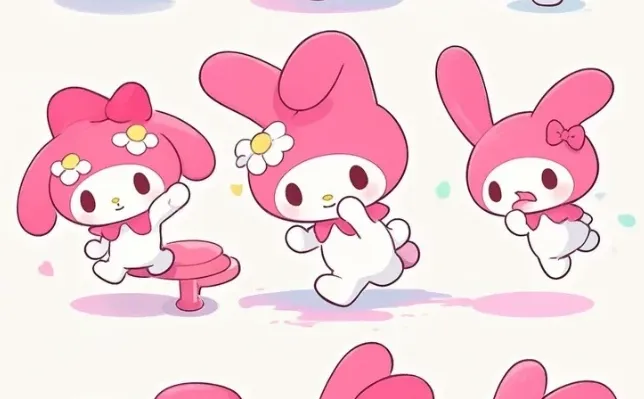 美乐蒂表情包贴纸分享||ai绘画