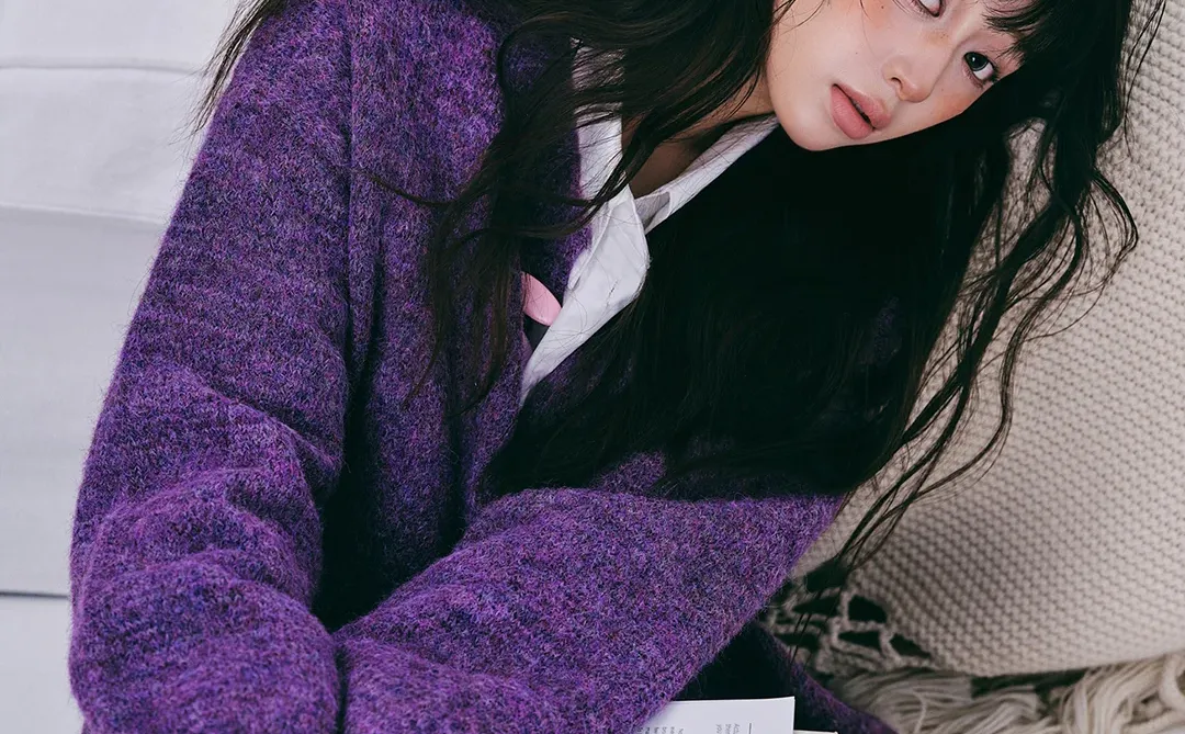 紫调慵懒💜｜居家俏皮感写真