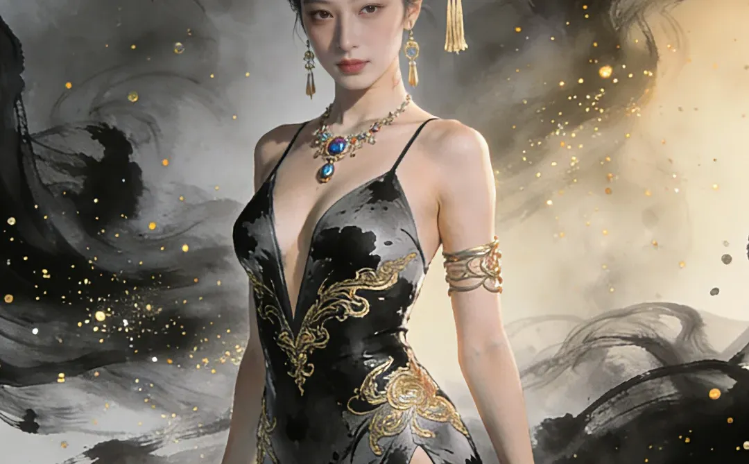 Ai古风水墨风生图提示词分享