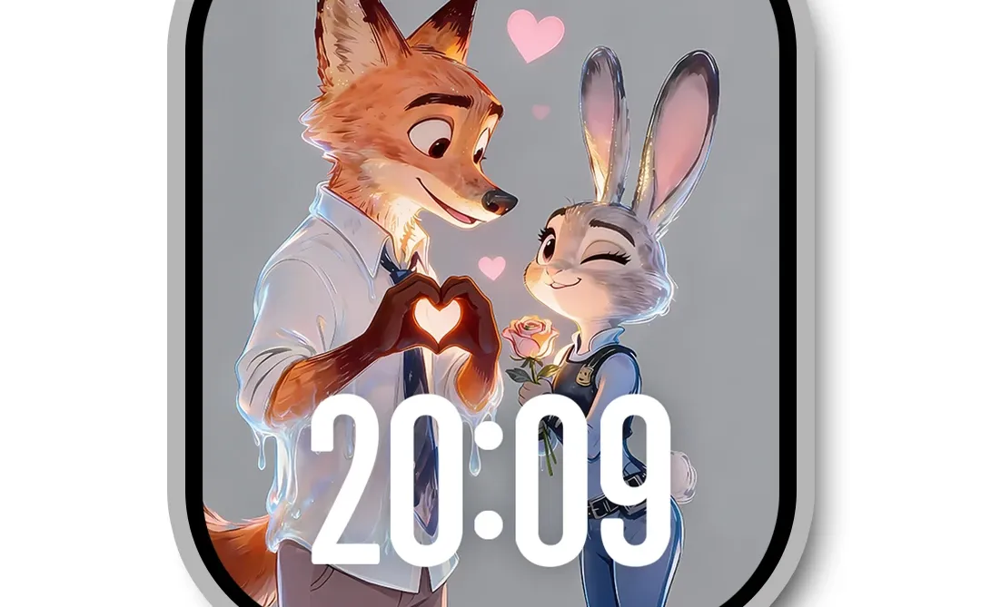 080｜尼克朱迪 双向奔赴の爱情｜创意静态壁纸