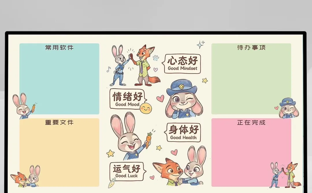 心态好运气就会跟着好🤪朱迪尼克正能量壁纸