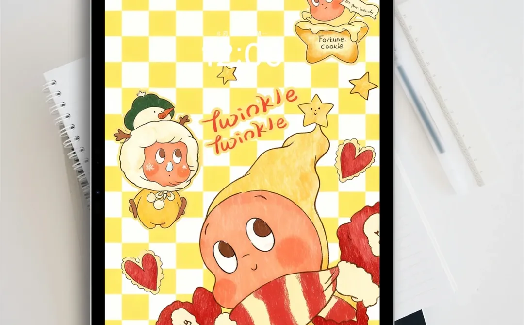 被这星星人壁纸戳中！坏心情直接被揉没✨