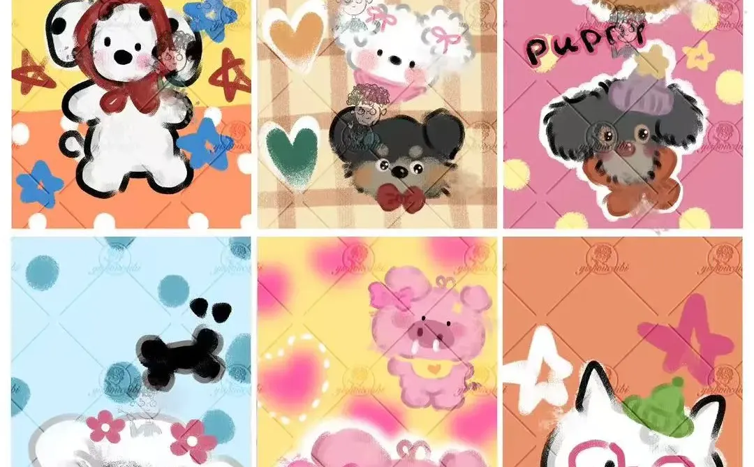 146期 狗狗壁纸 原创图案 手机壳图案 家纺