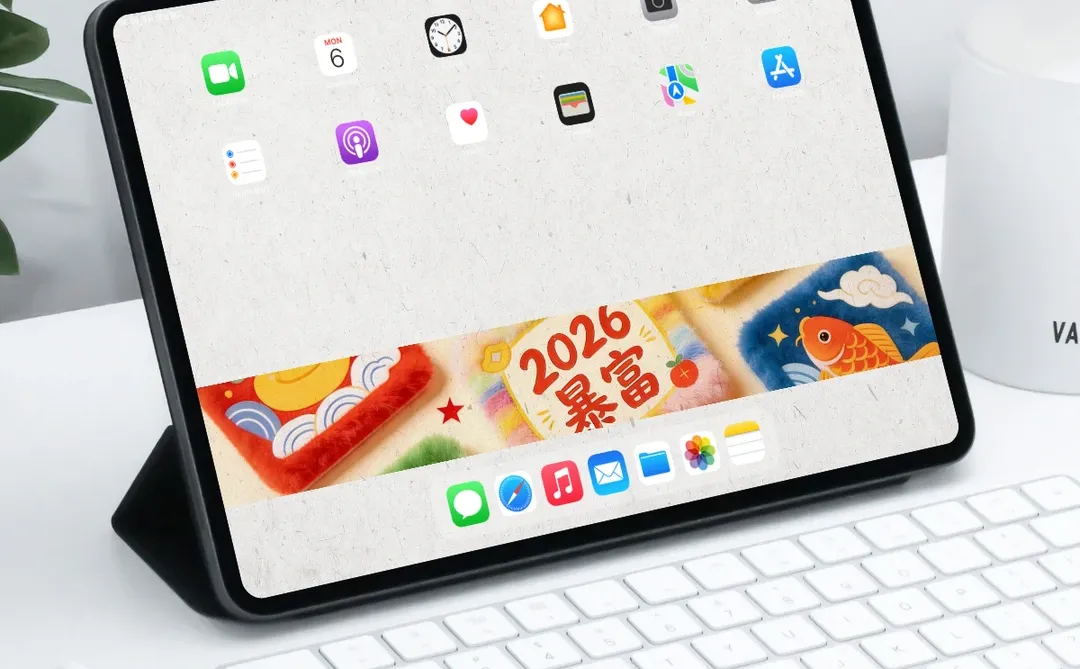 2026喜庆治愈平板壁纸
