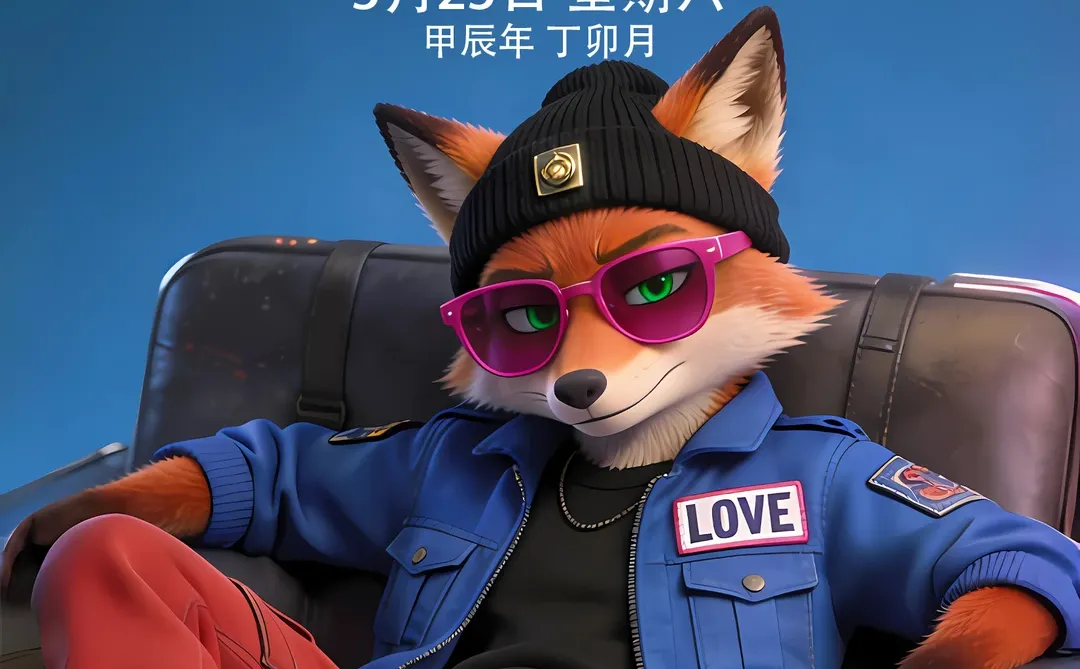 疯狂动物城痞帅尼克丨克莱因蓝系列丨4K壁纸