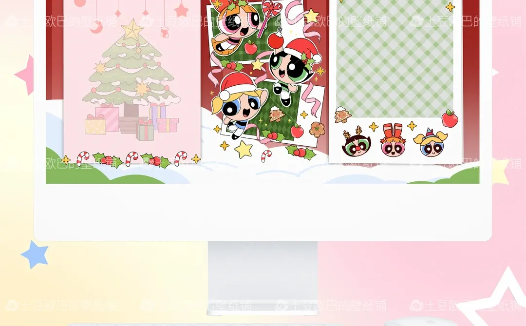 502·电脑壁纸·飞天小女警✨美少女圣诞Party