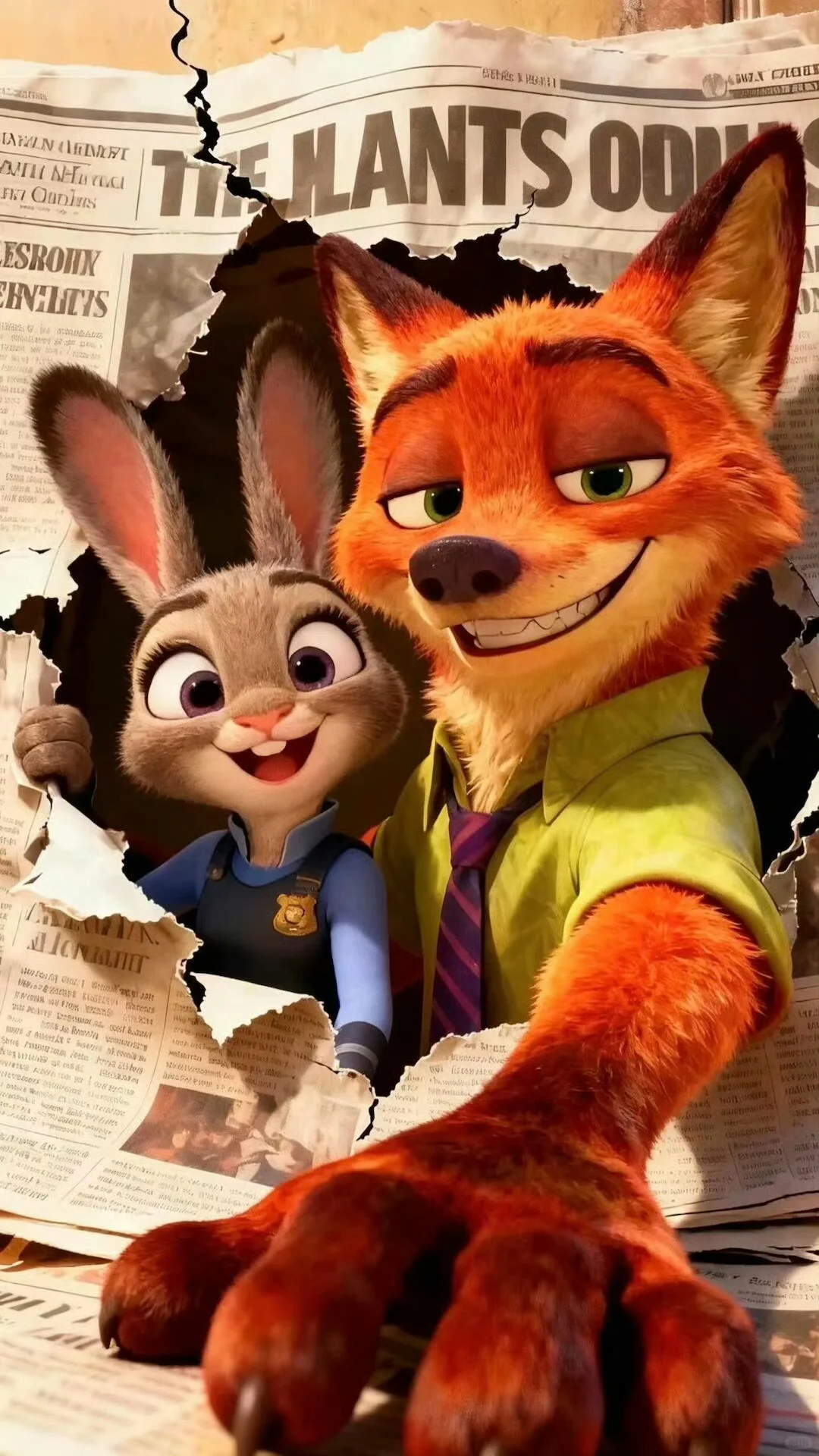 是谁还没有疯狂动物城壁纸？！