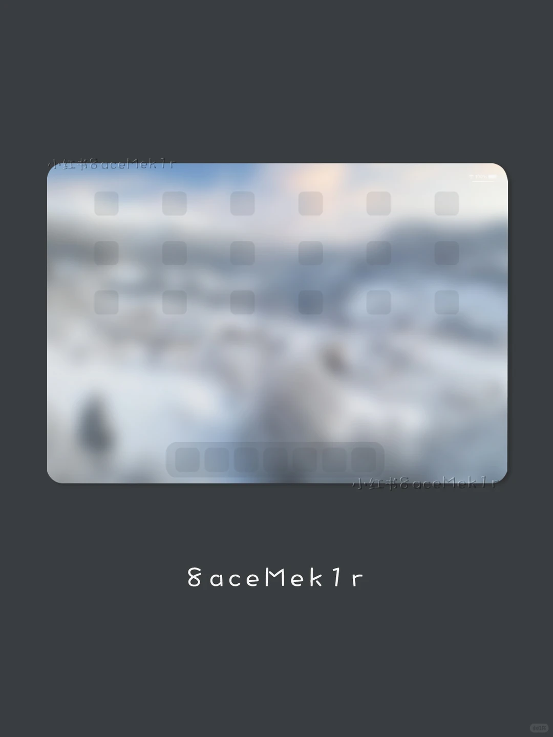 雪山小镇.iPad壁纸 纯净的白色世界