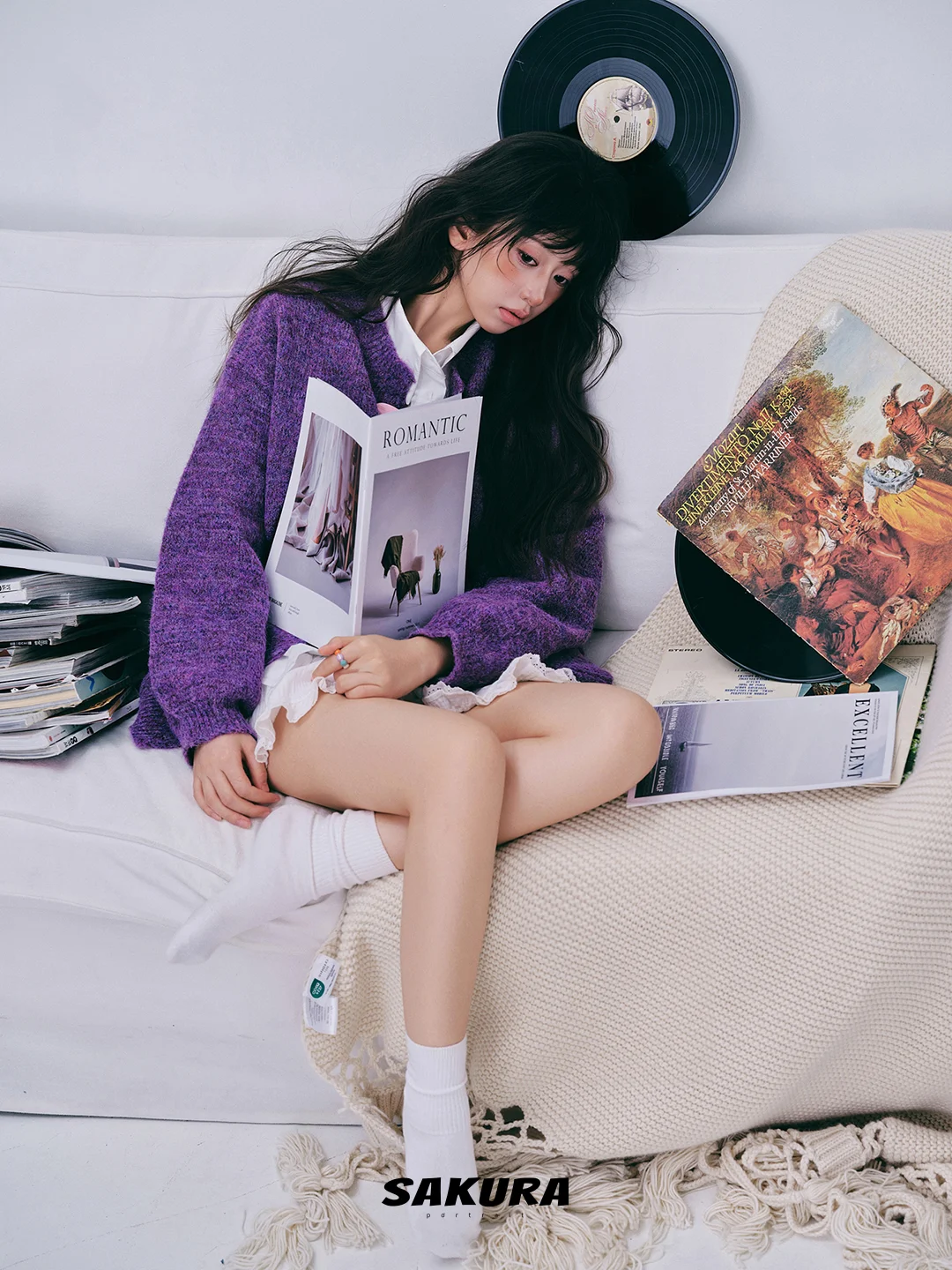 紫调慵懒💜｜居家俏皮感写真