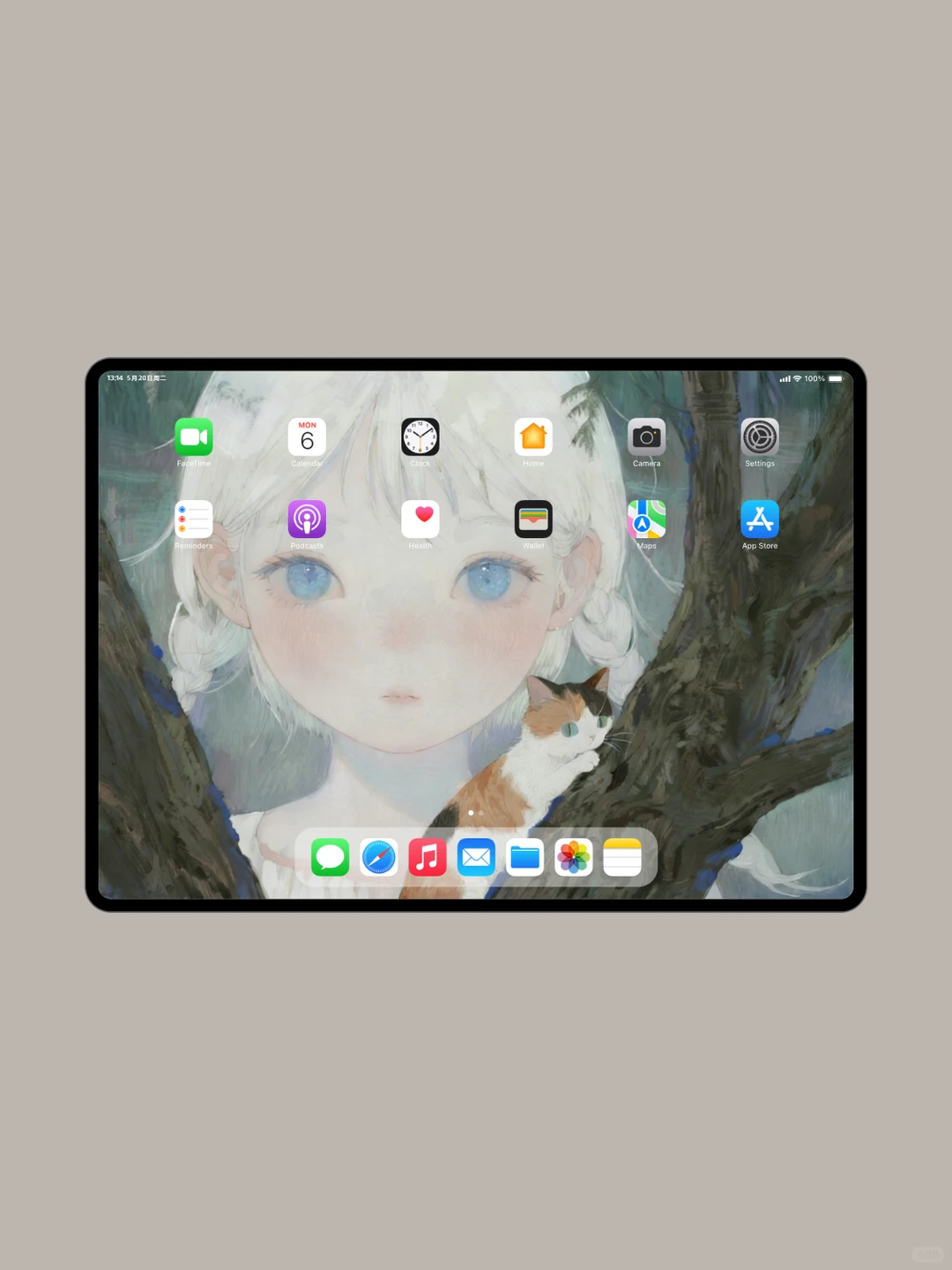 林间少女与猫｜壁纸氛围感绝了