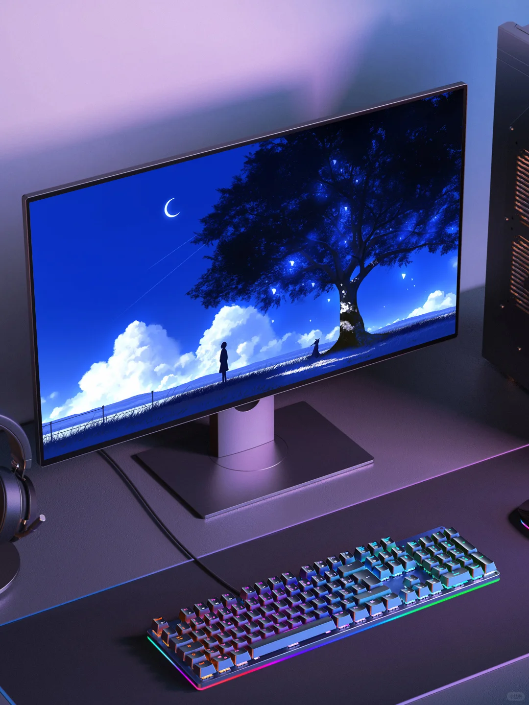 N0.0275丨蓝夜星愿丨蓝色系氛围感壁纸！