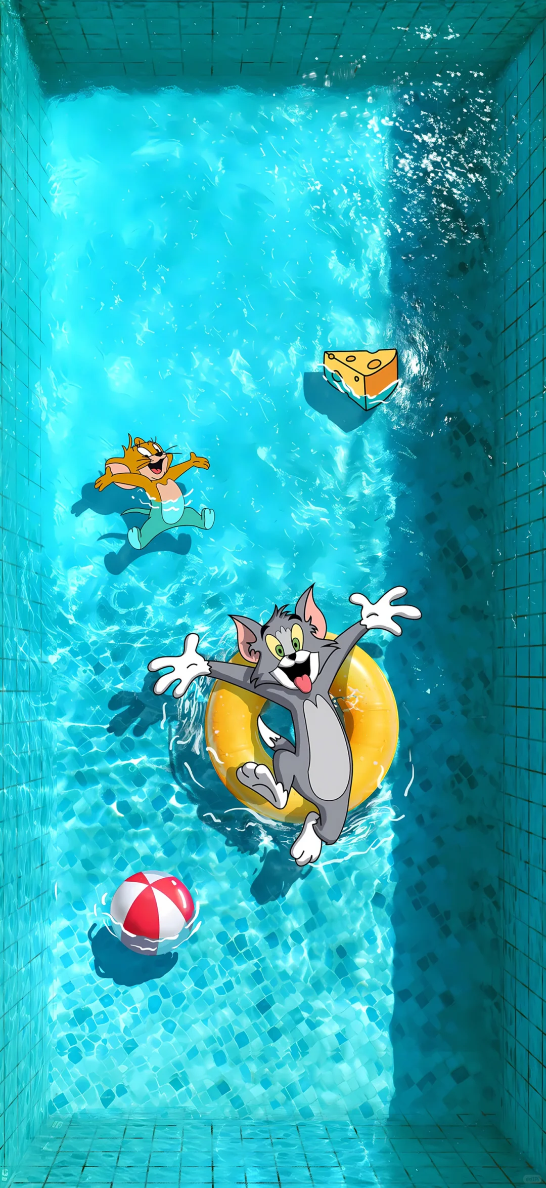 水池里的Tom and Jerry