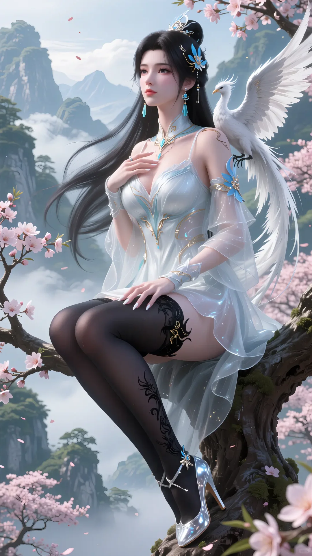 仙鹤配国漫女神❤️