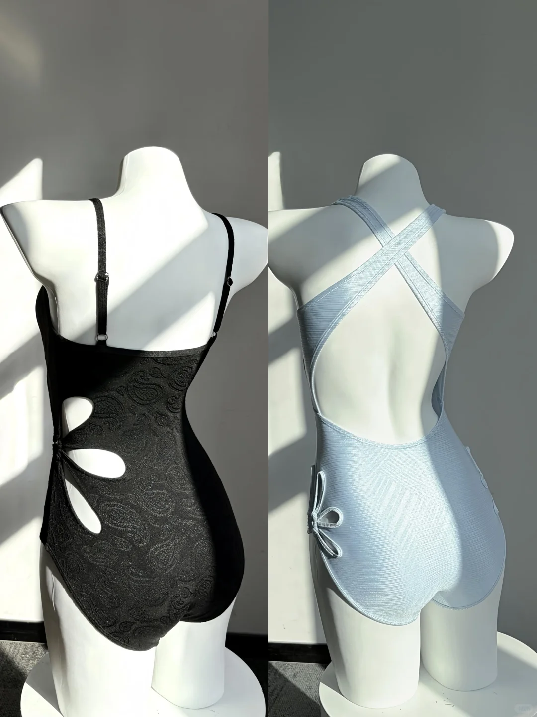 温泉泳衣黑vs浅蓝二选一！谁来帮我断个卦🧐？