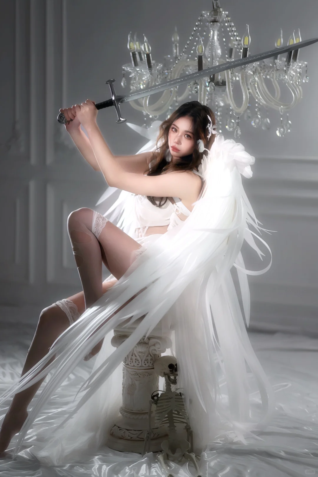 纯白羽翼➕冷剑｜天使也有带刺的温柔🦋