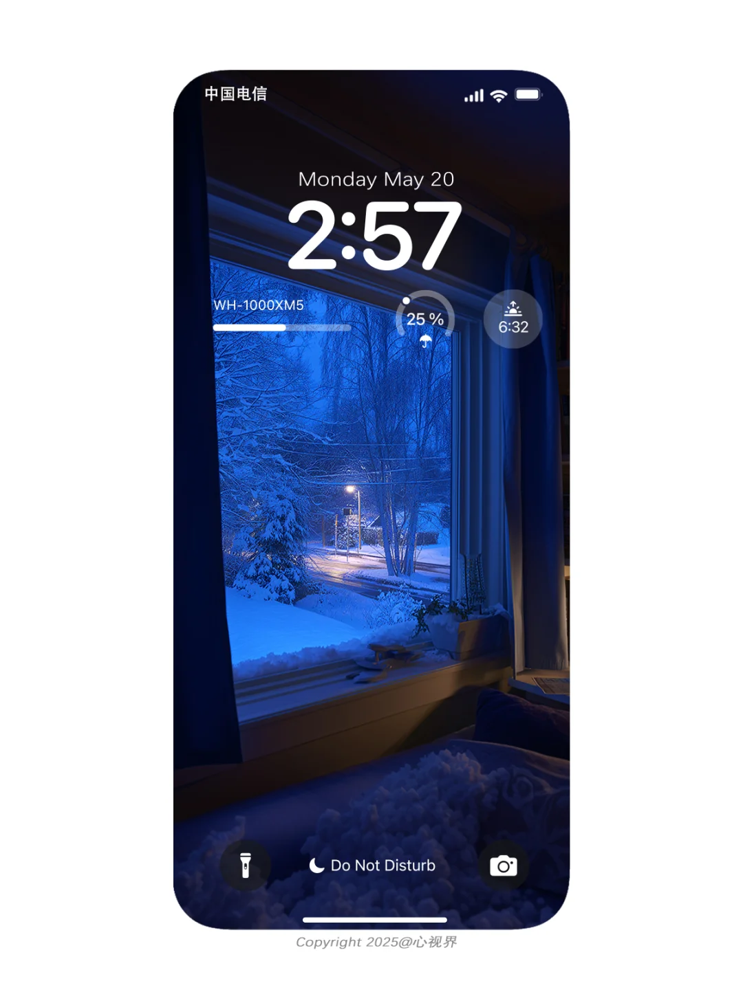 ♪⋆.✮冬日的浪漫是窗台的蓝 | 199壁纸