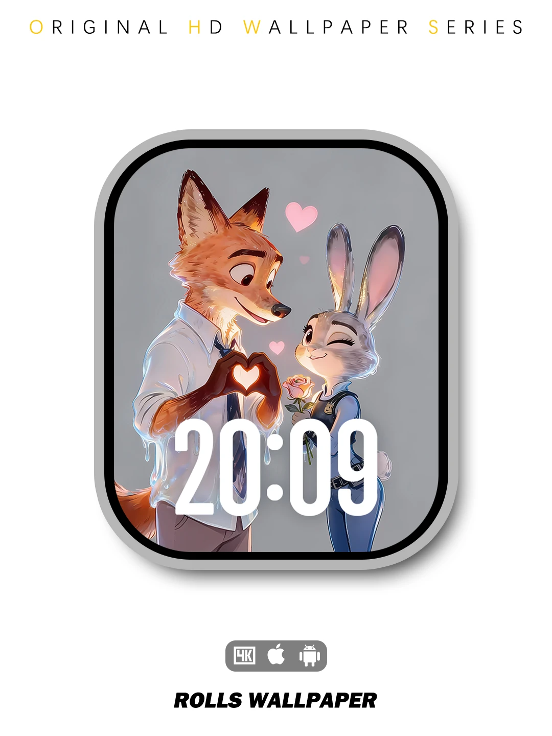 080｜尼克朱迪 双向奔赴の爱情｜创意静态壁纸