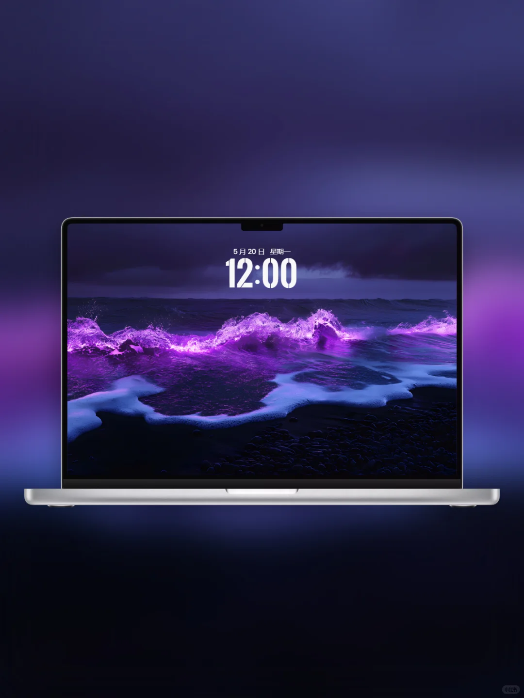 黑紫海浪壁纸 手机+平板+电脑