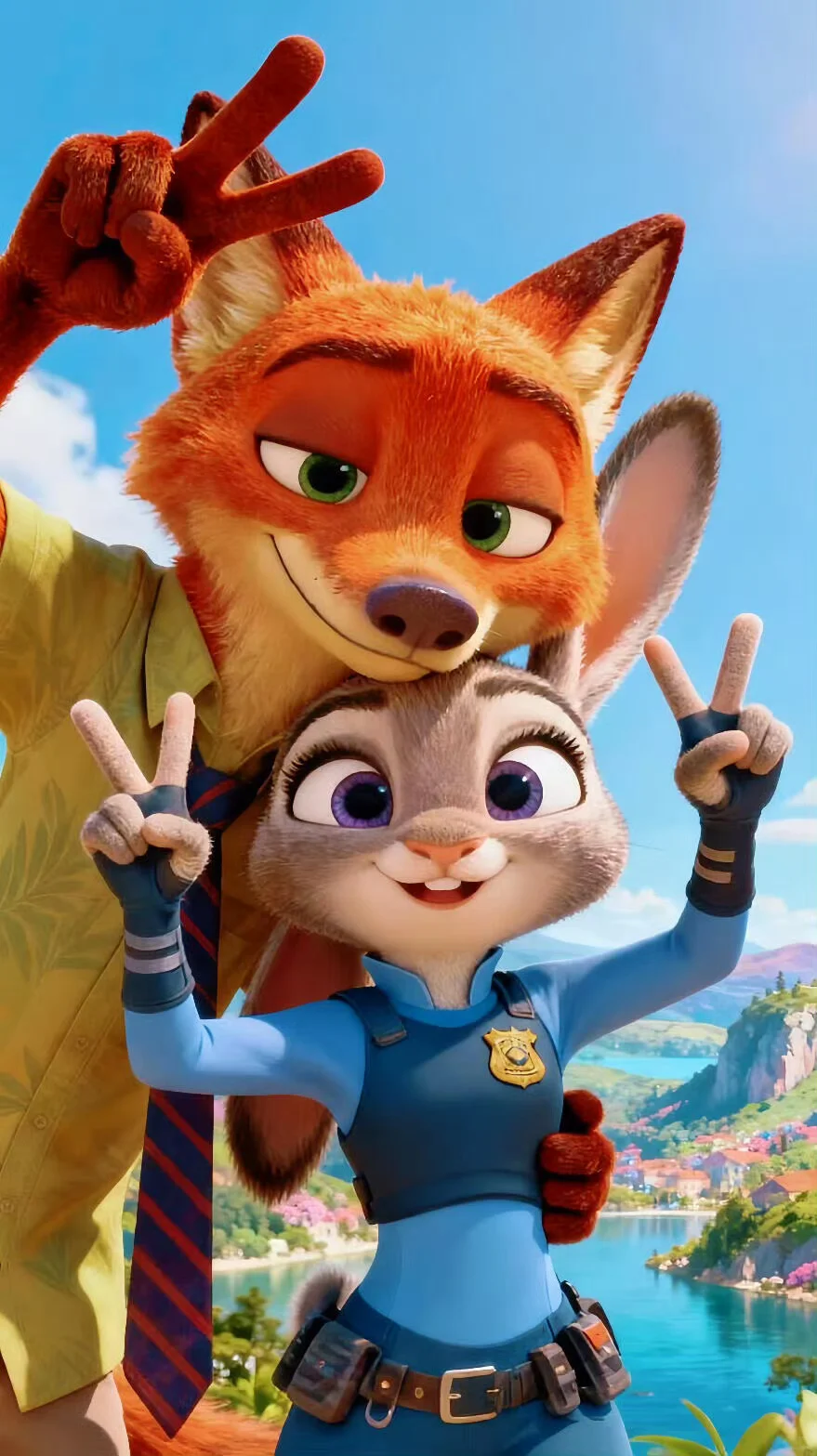 是谁还没有疯狂动物城壁纸？！