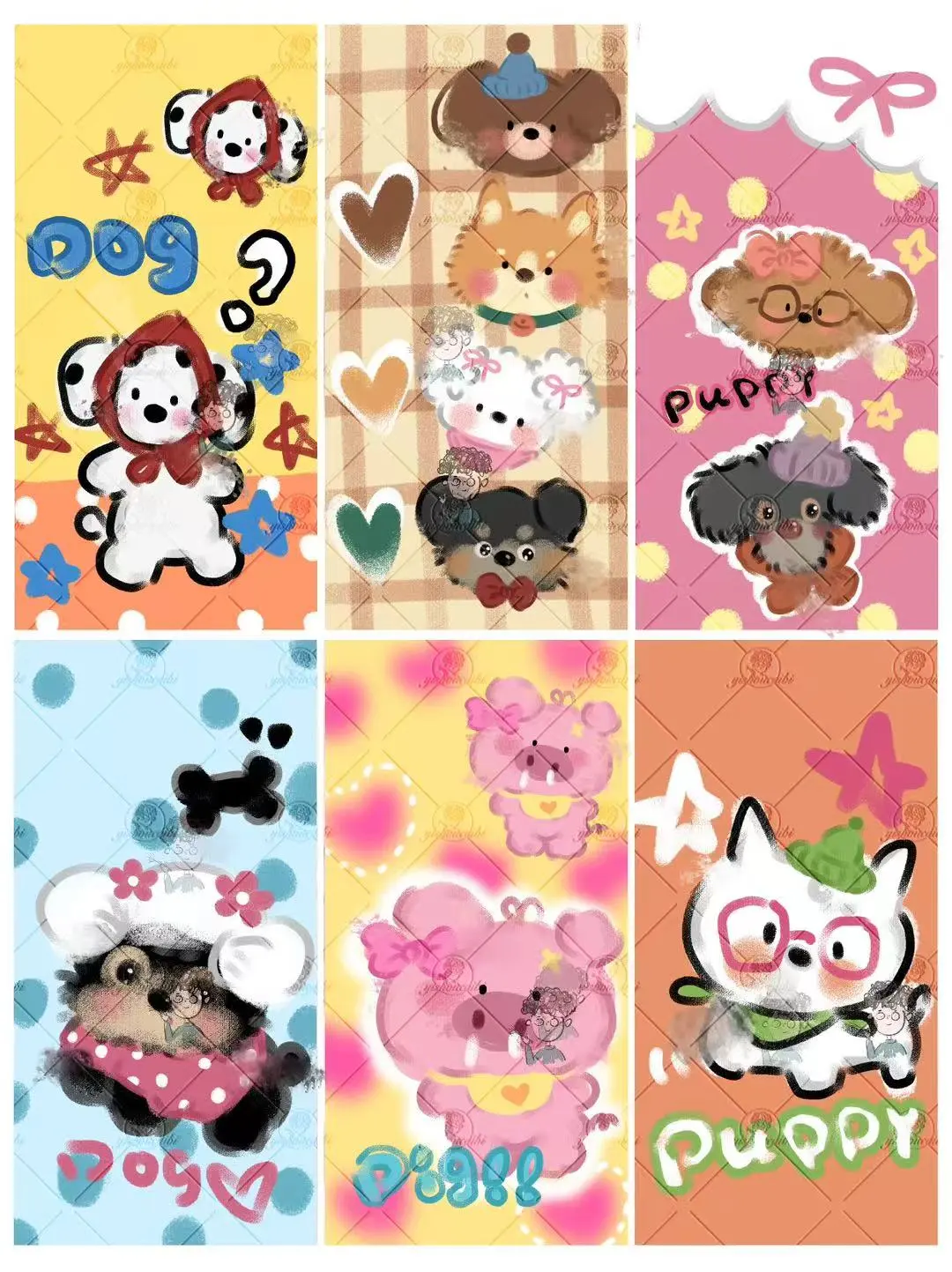 146期 狗狗壁纸 原创图案 手机壳图案 家纺