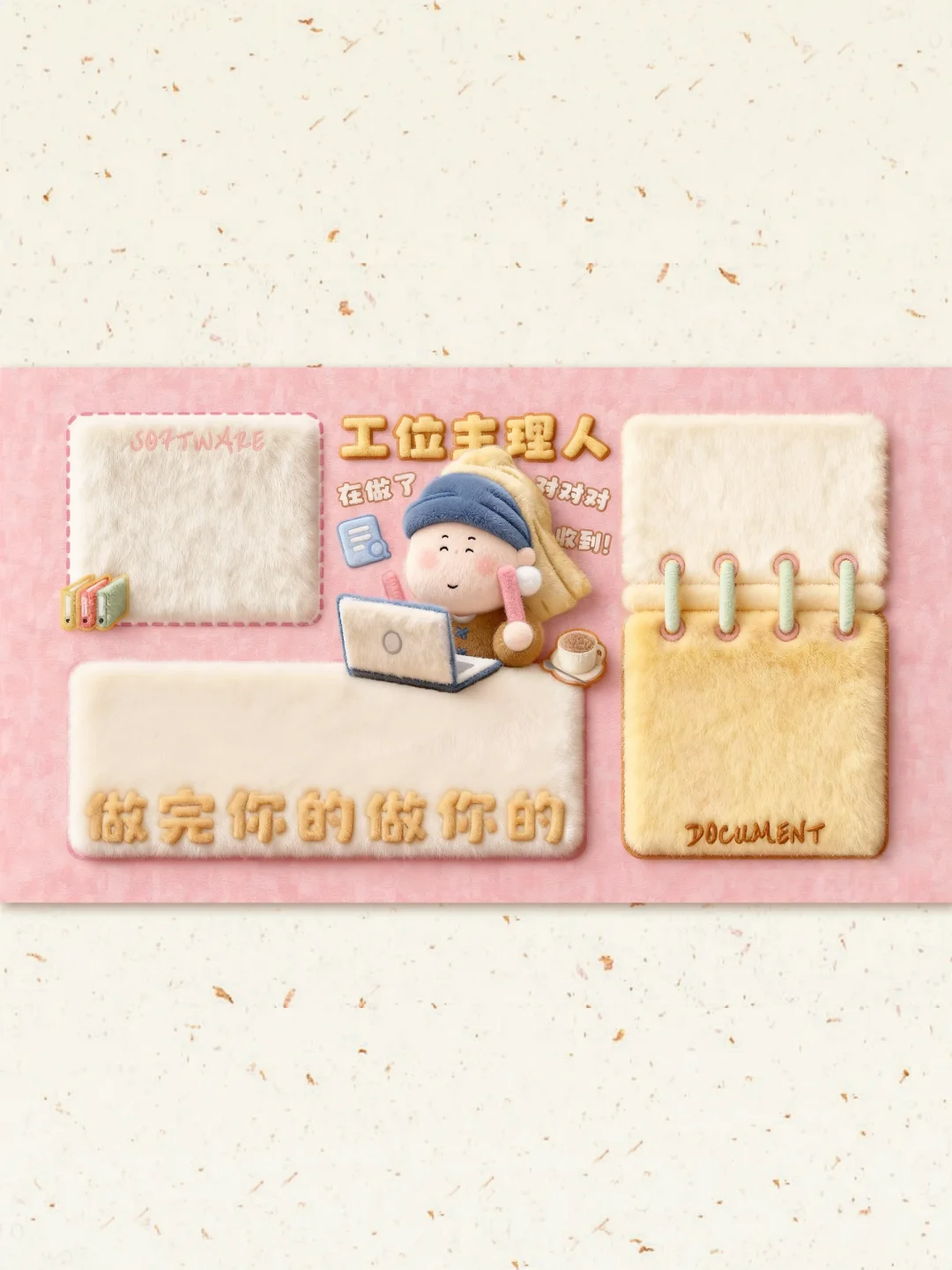 月半艺术家|工位生理人 做完你的做你的