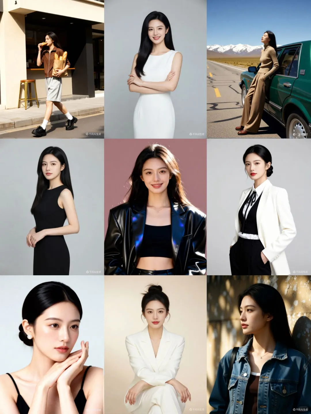 用AI一键生成9套职业写真｜附提示词