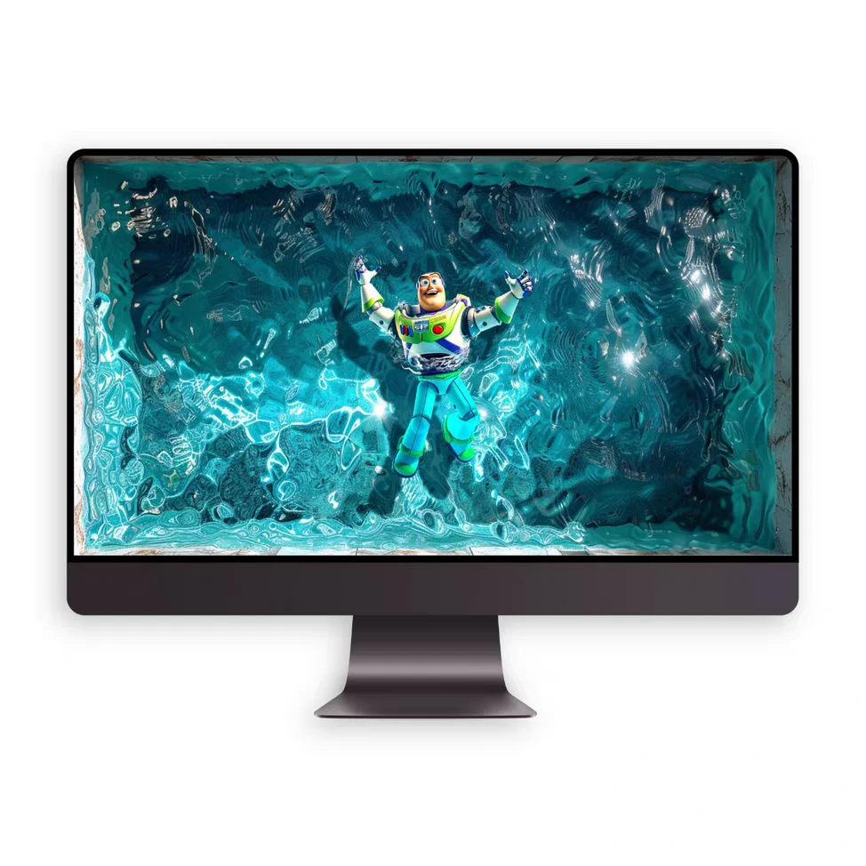 巴斯光年泳池胡迪、太可爱了！10