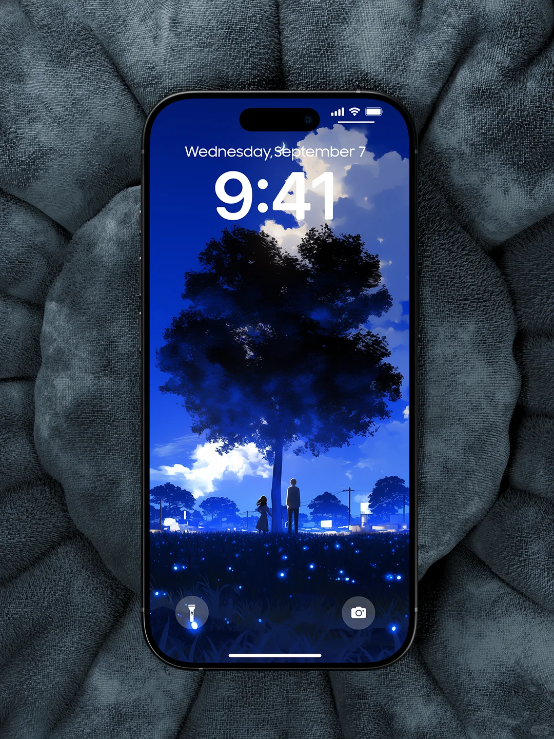 N0.0275丨蓝夜星愿丨蓝色系氛围感壁纸！