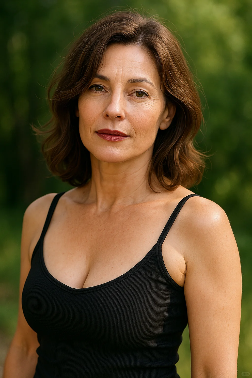 让AI做一张50岁性感男人和女人的照片