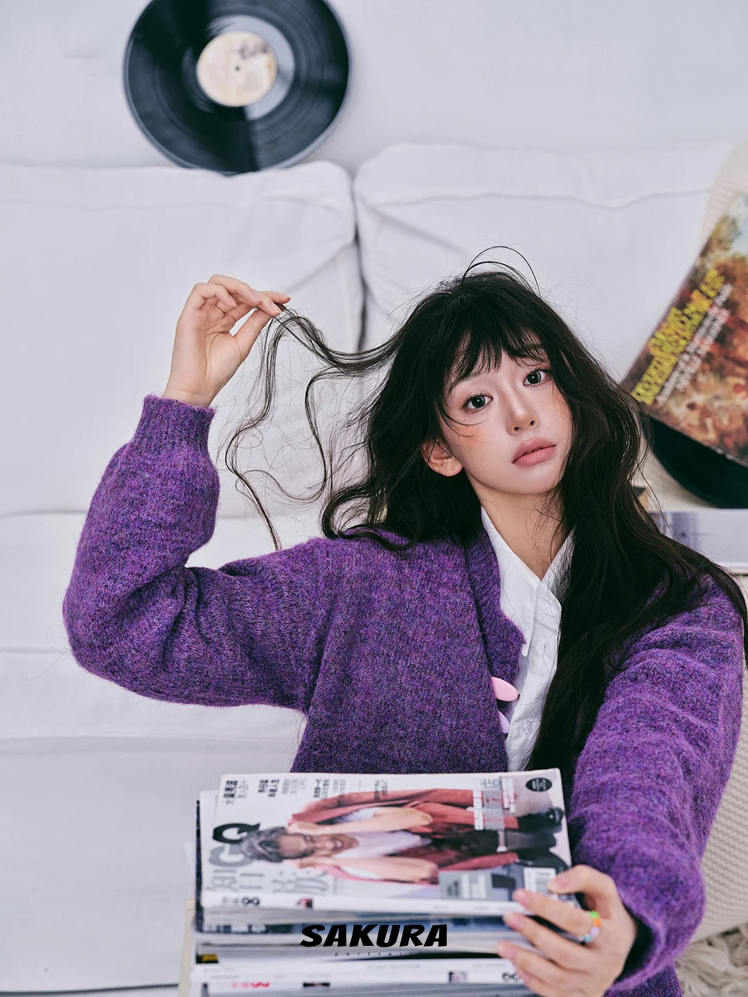 紫调慵懒💜｜居家俏皮感写真