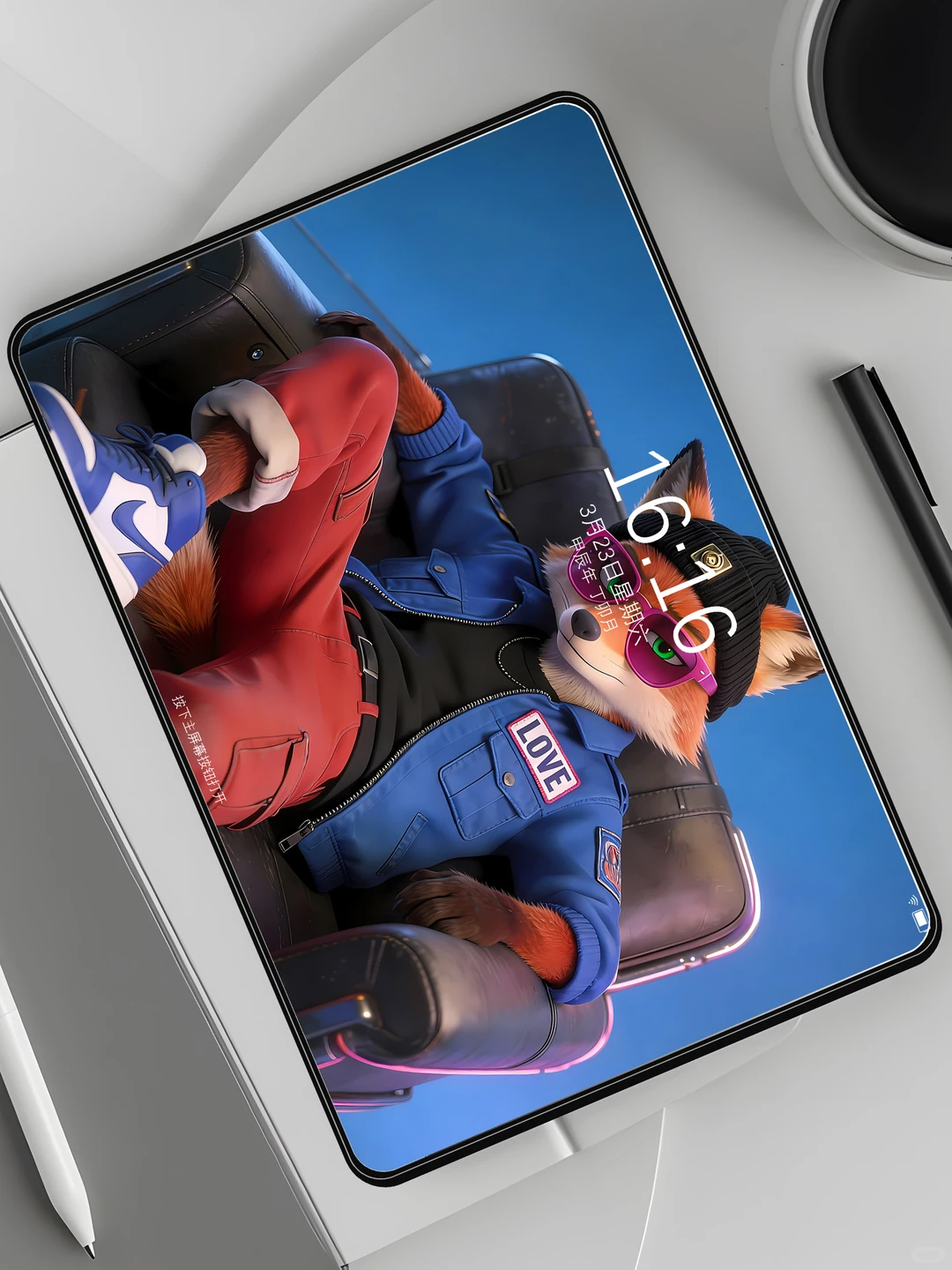 疯狂动物城痞帅尼克丨克莱因蓝系列丨4K壁纸