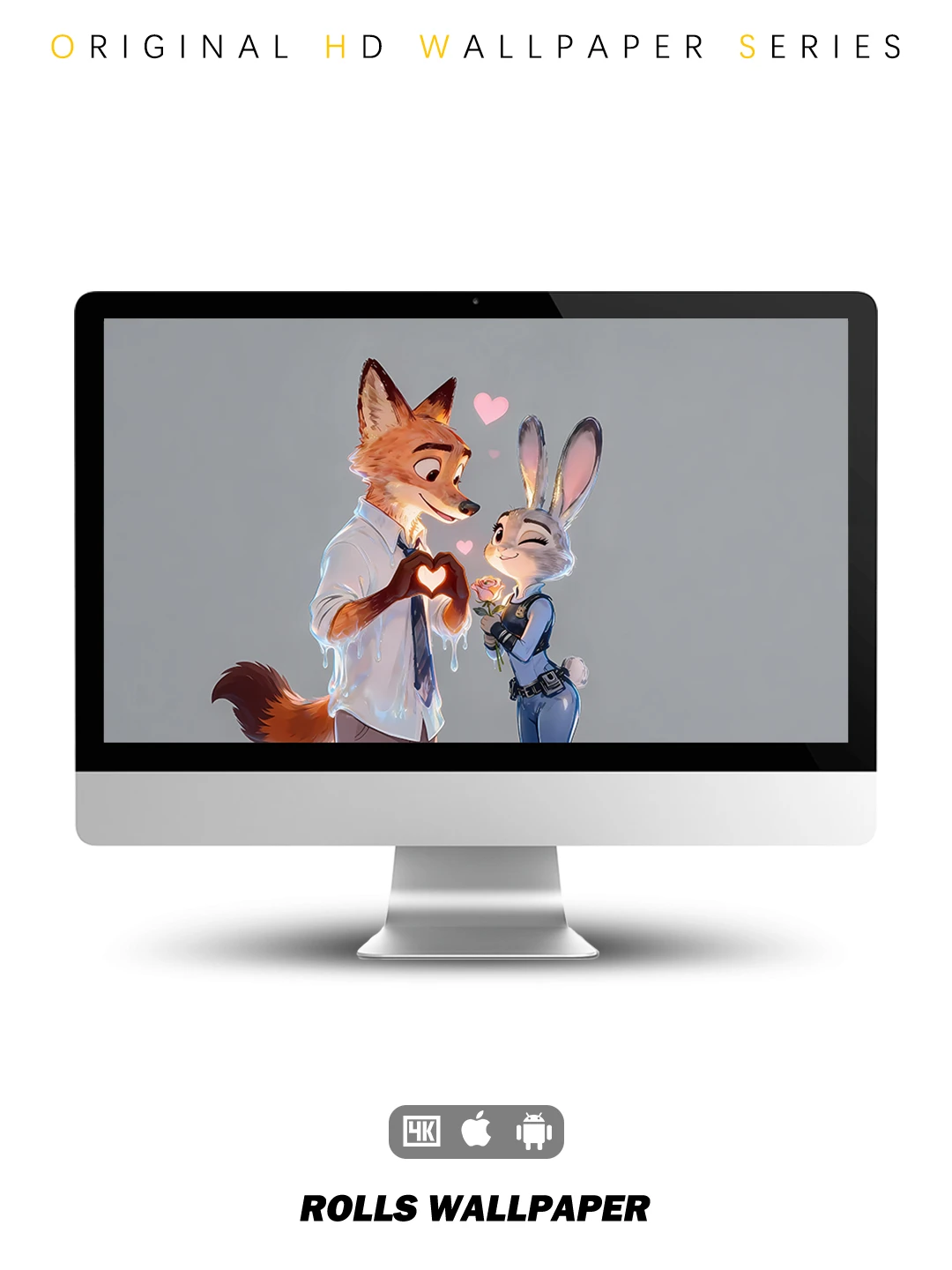 080｜尼克朱迪 双向奔赴の爱情｜创意静态壁纸