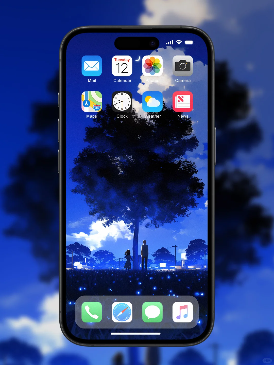 N0.0275丨蓝夜星愿丨蓝色系氛围感壁纸！